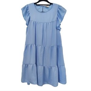 Peach Love California Tiered  Dress